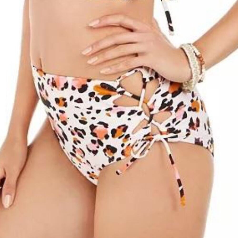 Hula Honey LEOPARD High-Waist Bikini Swim Bottom